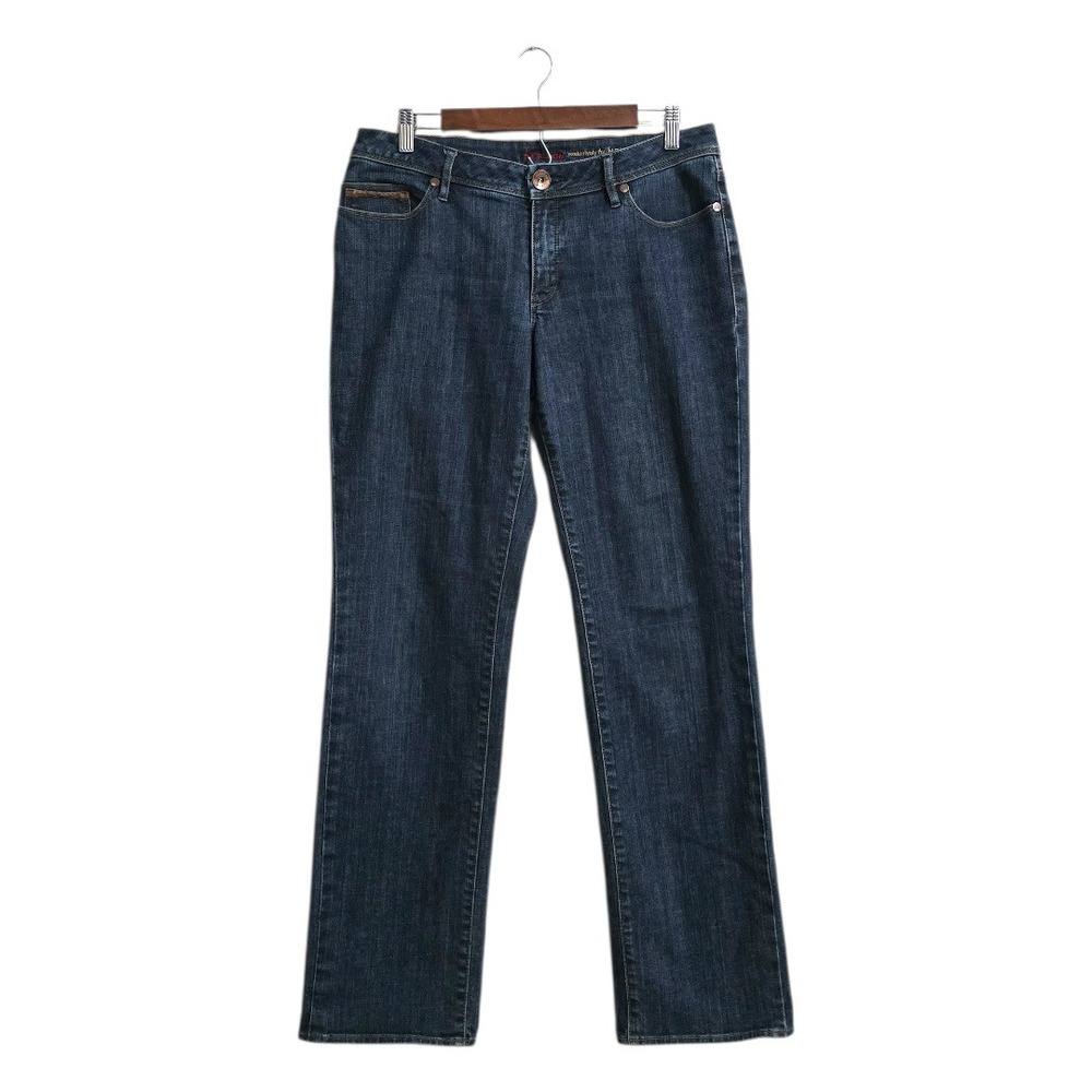 Christopher Blue Heirloom Mid-Rise Medium Wash Straight Leg Jeans Sz 12